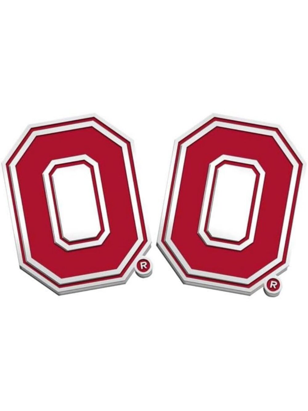 Colorful Enamel Ohio State O Logo Cuff Links - Officially Licensed Men's